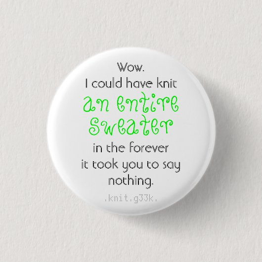Badge Rond 2,50 Cm bouton de snark de chandail (Devant)