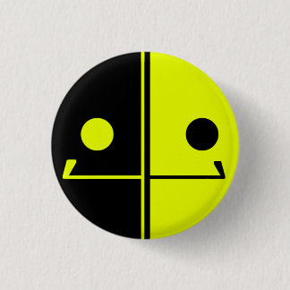 Badge Rond 2,50 Cm Bouton de sourire de robot