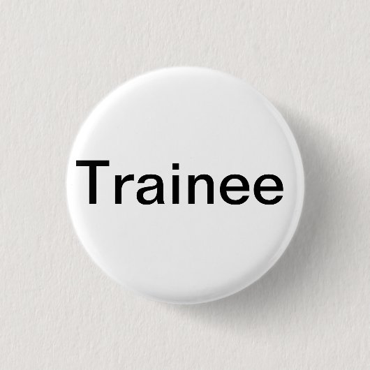 Badge Rond 2,50 Cm Bouton de stagiaire (Devant)