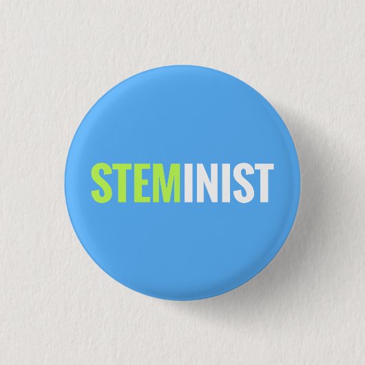Badge Rond 2,50 Cm Bouton de STEMinist (Devant)