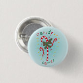 Badge Rond 2,50 Cm Bouton de sucres de canne (Devant & derrière)