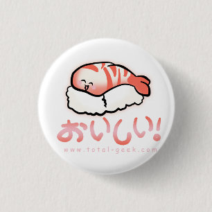 Badge Rond 2,50 Cm bouton de sushi
