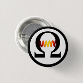 Badge Rond 2,50 Cm Bouton de symbole d'ohm (Devant & derrière)