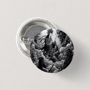 Badge Rond 2,50 Cm Bouton de Tentation Oni