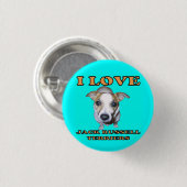Badge Rond 2,50 Cm Bouton de terriers de Jack Russell (Devant & derrière)