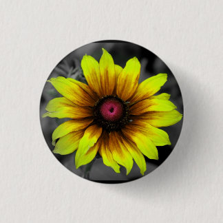 Badge Rond 2,50 Cm Bouton de tournesol