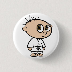 Badge Rond 2,50 Cm Bouton de type de karaté