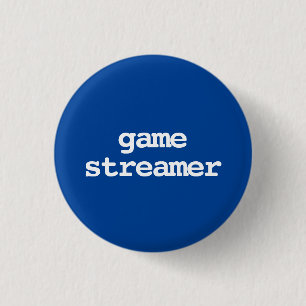 Badge Rond 2,50 Cm Bouton de typographie de diffuseur de jeu