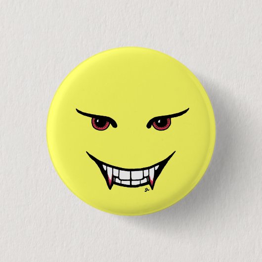 Badge Rond 2,50 Cm Bouton de vampire (Devant)