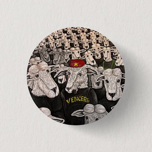 Badge Rond 2,50 Cm Bouton de Venceremos (Devant)