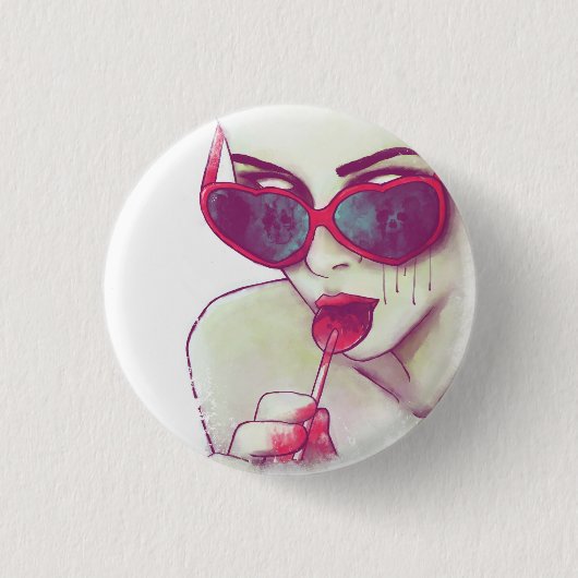 Badge Rond 2,50 Cm Bouton "de Vida de La" (Devant)