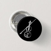 Badge Rond 2,50 Cm Bouton de violon - tordu/a érodé - B/W (Devant & derrière)