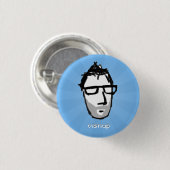 Badge Rond 2,50 Cm bouton de visnu (bleu) (Devant & derrière)