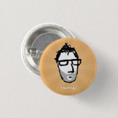 Badge Rond 2,50 Cm bouton de visnup (orange) (Devant & derrière)