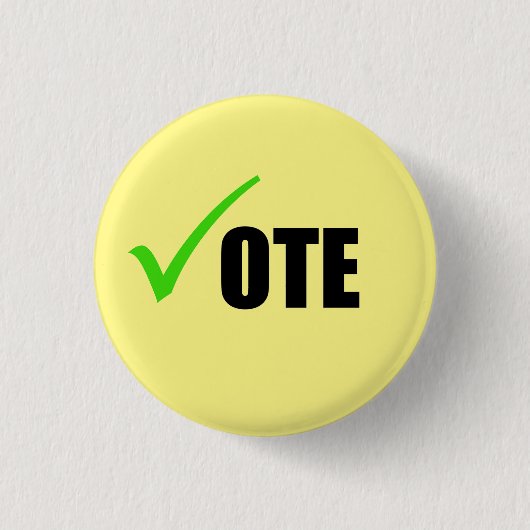 Badge Rond 2,50 Cm Bouton de vote (Devant)