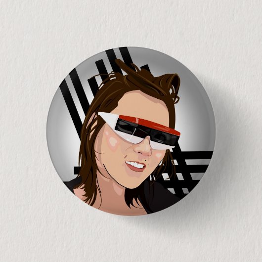 Badge Rond 2,50 Cm Bouton de Wahnie (Devant)