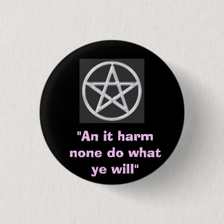Badge Rond 2,50 Cm Bouton de Wiccan