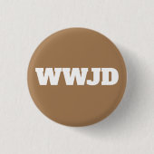 Badge Rond 2,50 Cm Bouton de WWJD (Devant)