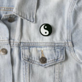 Badge Rond 2,50 Cm Bouton de Yin Yang (En situation)