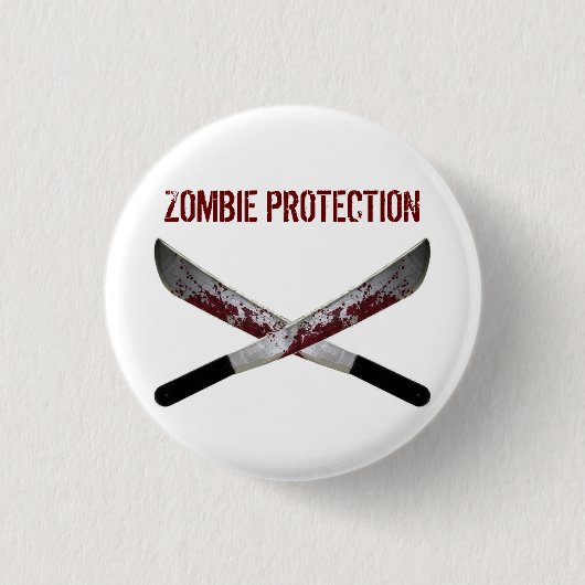 Badge Rond 2,50 Cm Bouton de zombi (Devant)