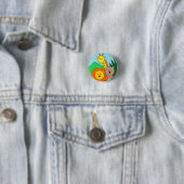 Badge Rond 2,50 Cm Bouton de "zoo" (En situation)