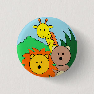 Badge Rond 2,50 Cm Bouton de "zoo"