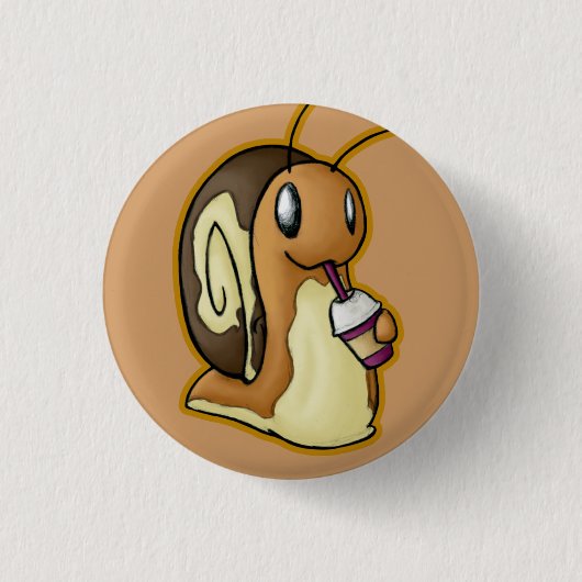 Badge Rond 2,50 Cm Bouton d'Ecru (Devant)