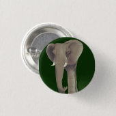 Badge Rond 2,50 Cm Bouton d'éléphant (Devant & derrière)