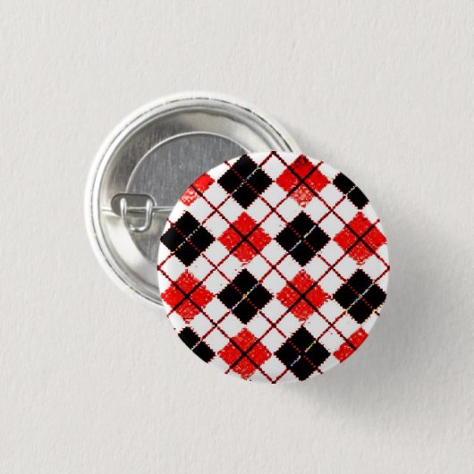 Badge Rond 2,50 Cm bouton d'emoargyle (Devant & derrière)