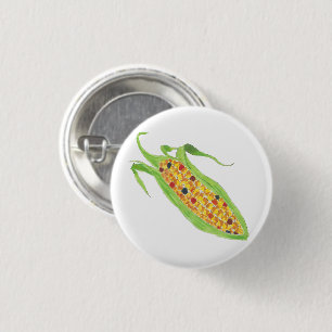 Badge Rond 2,50 Cm Bouton d'épi de maïs