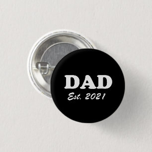 Badge Rond 2,50 Cm Bouton d'épingle de la Fête des pères de date p