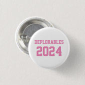 BADGE ROND 2,50 CM BOUTON DÉPLORABLES 2020 (Devant & derrière)