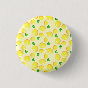 Badge Rond 2,50 Cm Bouton des citrons jaunes Cadeau