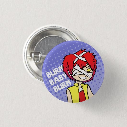 Badge Rond 2,50 Cm Bouton d'étincelle (Devant & derrière)