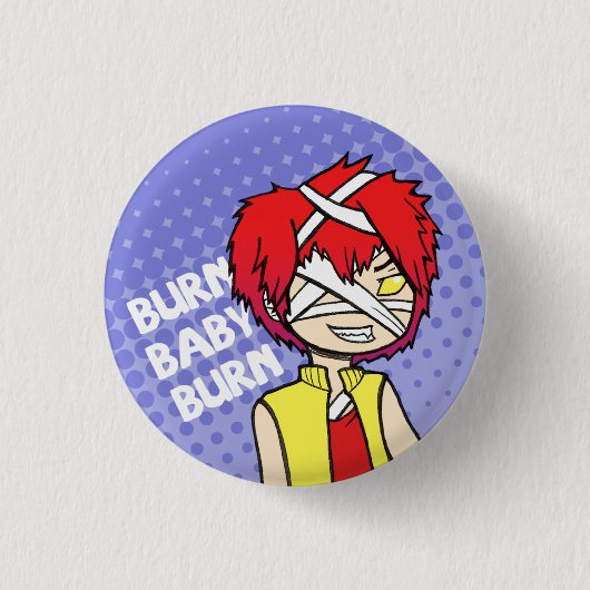 Badge Rond 2,50 Cm Bouton d'étincelle (Devant)