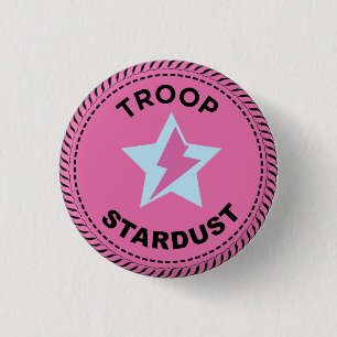 Badge Rond 2,50 Cm Bouton d'étoile de la proue de la troupe IGGPPCamp