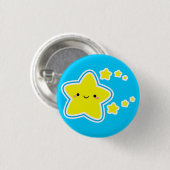 Badge Rond 2,50 Cm Bouton d'étoiles (Devant & derrière)