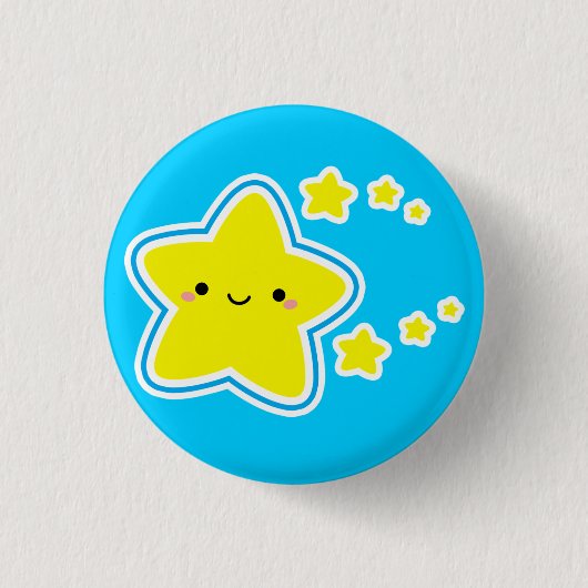 Badge Rond 2,50 Cm Bouton d'étoiles (Devant)
