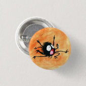 Badge Rond 2,50 Cm Bouton d'Halloween ! Spooked Little Spider ! (Devant & derrière)