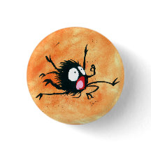 Bouton d'Halloween ! Spooked Little Spider !