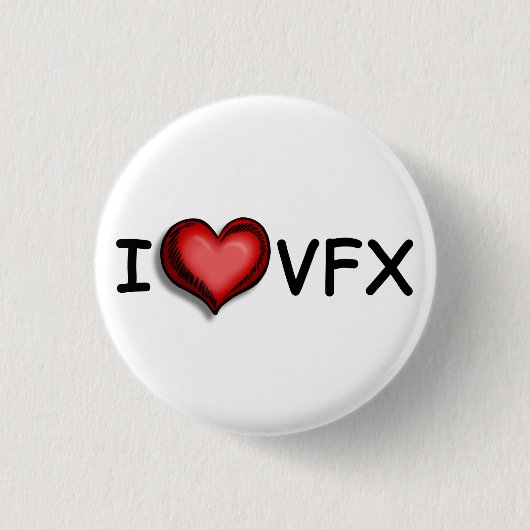 Badge Rond 2,50 Cm Bouton d'I <3 VFX (Devant)