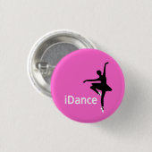 Badge Rond 2,50 Cm bouton d'iDance (je danse) (Devant & derrière)