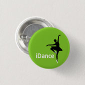 Badge Rond 2,50 Cm bouton d'iDance (je danse) (Devant & derrière)