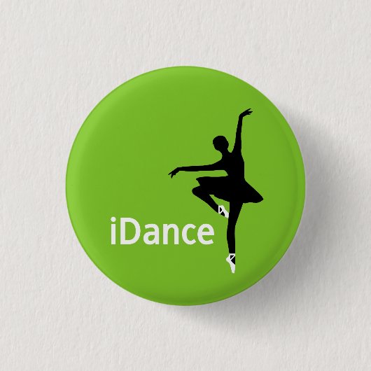 Badge Rond 2,50 Cm bouton d'iDance (je danse) (Devant)