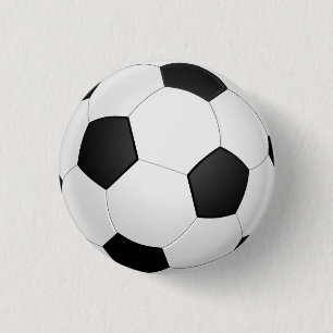 Badge Rond 2,50 Cm Bouton d'illustration du ballon de football