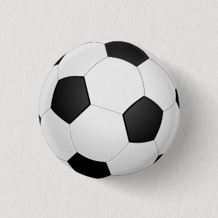 Badge Rond 2,50 Cm Bouton d'illustration du football de ballon de