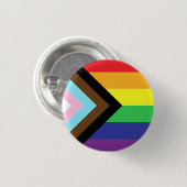 Badge Rond 2,50 Cm Bouton d'indicateur de Gay pride transversal (Devant & derrière)