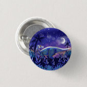 Badge Rond 2,50 Cm Bouton Dinosaure (Devant & derrière)