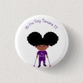 Badge Rond 2,50 Cm Bouton d'introduction de Tiny Tamara TT (Devant)