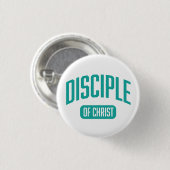 Badge Rond 2,50 Cm bouton Disciple Seagreen (Devant & derrière)